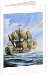 Russian ship of the line Poltava, 1712 by Anonymous