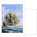 Russian ship of the line Poltava, 1712 by Anonymous