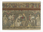 The Coronation of the Virgin between eight Angels and fourteen Saints (Ecclesiastical embroidery), 1 by Jacopo Cambi