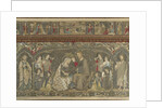 The Coronation of the Virgin between eight Angels and fourteen Saints (Ecclesiastical embroidery), 1 by Jacopo Cambi