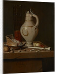 Still life with smoking utensils and beer mug, 1664 by Edwaert Collier