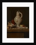 Still life with smoking utensils and beer mug, 1664 by Edwaert Collier