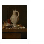 Still life with smoking utensils and beer mug, 1664 by Edwaert Collier