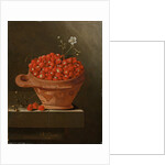 Still life with strawberries in a clay pot, 1704 by Adriaen Coorte