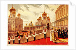 The Coronation Ceremony of Nicholas II. On the Red Porch, 1896 by Anonymous