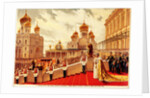 The Coronation Ceremony of Nicholas II. On the Red Porch, 1896 by Anonymous