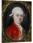Miniature portrait of Wolfgang Amadeus Mozart, 1777 by Anonymous