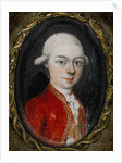 Miniature portrait of Wolfgang Amadeus Mozart, 1777 by Anonymous