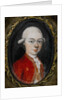 Miniature portrait of Wolfgang Amadeus Mozart, 1777 by Anonymous