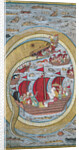 Sea serpent swallows the royal fleet, 1670 by Indian Art