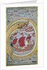 Sea serpent swallows the royal fleet, 1670 by Indian Art