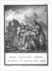 Prince Dmitry Pozharsky wounded in combat with the Poles (From Illustrated Karamzin), 1836 by Boris Artemyevich Chorikov
