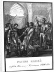 The quarrel between the Russian princes before the Khans ambassador in 1296 (From Illustrated Kara by Boris Artemyevich Chorikov