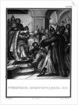 The oppression of the Novgorodians by Vladimir Monomakh. 1116 (From Illustrated Karamzin), 1836 by Boris Artemyevich Chorikov
