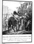 Yuri I Dolgorukiy retreats from the besieged city of Vladimir (From Illustrated Karamzin), 1836 by Boris Artemyevich Chorikov