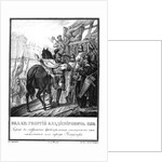 Yuri I Dolgorukiy retreats from the besieged city of Vladimir (From Illustrated Karamzin), 1836 by Boris Artemyevich Chorikov
