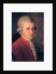 Wolfgang Amadeus Mozart Detail, 1781 by Johann Nepomuk della Croce