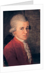Wolfgang Amadeus Mozart Detail, 1781 by Johann Nepomuk della Croce