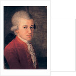 Wolfgang Amadeus Mozart Detail, 1781 by Johann Nepomuk della Croce