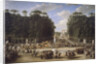 The marriage procession of Napoleon I and Marie-Louise crossing the Jardin des Tuileries on 2nd Apri by Étienne-Barthélémy Garnier