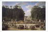 The marriage procession of Napoleon I and Marie-Louise crossing the Jardin des Tuileries on 2nd Apri by Étienne-Barthélémy Garnier
