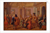 First Ennoblement of the Knights of the Order of Saint-Louis by Louis XIV in Versailles on 8 May 169 by François Marot