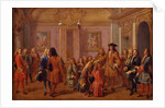 First Ennoblement of the Knights of the Order of Saint-Louis by Louis XIV in Versailles on 8 May 169 by François Marot