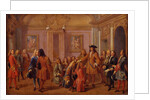 First Ennoblement of the Knights of the Order of Saint-Louis by Louis XIV in Versailles on 8 May 169 by François Marot