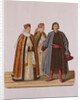 Clothing of the unmarried Boyars daughters at the Time of Peter I by Fyodor Grigoryevich Solntsev