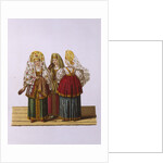 Costumes of Women and Maidens from Tver by Fyodor Grigoryevich Solntsev