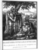 Rostislav Mstislavich finds the dying prince Izyaslav Davidovich. 1161 (From Illustrated Karamzin) by Boris Artemyevich Chorikov
