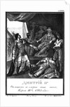 Dmitry avenged his fathers death by murdering Yury. 1325 (From Illustrated Karamzin), 1836 by Boris Artemyevich Chorikov
