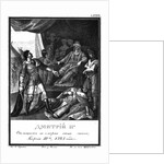 Dmitry avenged his fathers death by murdering Yury. 1325 (From Illustrated Karamzin), 1836 by Boris Artemyevich Chorikov