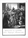 The Coronation of Vladimir Monomakh, 1116 (From Illustrated Karamzin), 1836 by Boris Artemyevich Chorikov