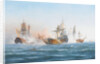 HMS Wachtmeister fighting against the Russian squadron on Juny 4, 1719, 1902 by Otto Ludvig Richarde