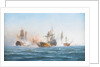 HMS Wachtmeister fighting against the Russian squadron on Juny 4, 1719, 1902 by Otto Ludvig Richarde