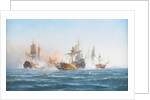 HMS Wachtmeister fighting against the Russian squadron on Juny 4, 1719, 1902 by Otto Ludvig Richarde