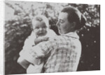 Hilde Mangold with her baby, 1924 by Anonymous