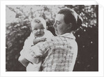 Hilde Mangold with her baby, 1924 by Anonymous