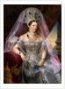 Portrait of Empress Alexandra Fyodorovna (Charlotte of Prussia), in kokoshnik, ca 1836 by Franz Krüger