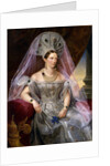 Portrait of Empress Alexandra Fyodorovna (Charlotte of Prussia), in kokoshnik, ca 1836 by Franz Krüger