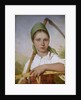 Peasant woman with a scythe and rake, before 1825 by Alexei Gavrilovich Venetsianov