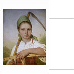 Peasant woman with a scythe and rake, before 1825 by Alexei Gavrilovich Venetsianov