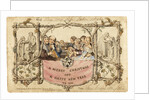 The first Christmas card, 1843 by John Callcott Horsley