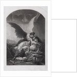 Tamara and Demon. Illustration to the poem The Demon by Mikhail Lermontov, c. 1880 by Mihály Zichy