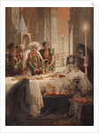 Tamara in the coffin. Illustration to the poem The Demon by Mikhail Lermontov, c. 1880 by Mihály Zichy
