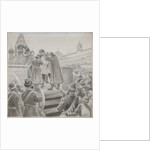 Illustration to the poem The Song of the Merchant Kalashnikov by M. Lermontov by Pyotr Ivanovich Korovin