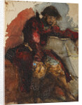 Illustration to the poem The Song of the Merchant Kalashnikov by M. Lermontov, 1880s by Mikhail Alexandrovich Vrubel
