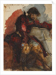 Illustration to the poem The Song of the Merchant Kalashnikov by M. Lermontov, 1880s by Mikhail Alexandrovich Vrubel