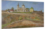 Tarkhany. View of the Church of the Archangel Michael, 1938 by Meer Michailovich Gokhstein